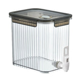 Maxbell Fridge Iced Beverage Dispenser Drink Jug Bucket for Kitchen 3.5L Gray