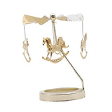Maxbell Spinning Tea Light Candle Holder Candle Lover Ornament Rotating Candlestick Horse