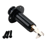 Maxbell Copper Electric Folk Guitar Stereo Flush Endpin Cylinder Output Jack Black