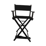 Maxbell Makeup Artist Chair Cosmetics beauty folding for Balcony Makeup Black