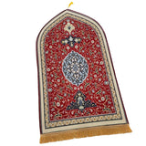 Maxbell Flannel Prayer Rug Floor Carpet for Living Room Travel for Men and Women