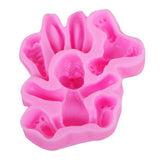 Maxbell Silicone Easter Mold Chocolate Jelly Candy Mould Pink Fondant Cake Mold #5