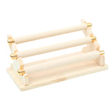 Maxbell Freestanding Rings Display Holder Showcase Holder for Home Tabletop Beige