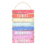 Max Wooden Printed Multi-color Decorative Hanging Sign Plauque