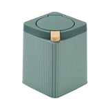Maxbell Maxbell Desktop Waste Garbage Bin Durable Portable Waste Basket for Kitchen Bedroom Green