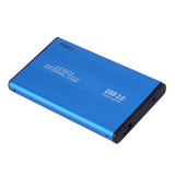 Max USB3.0 Hard Disk Box Case USB SATA SSD HDD External Enclosure 2.5inch Blue