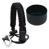 Maxbell Water Bottle Handle Protective Silicone Sleeve for Outdoor Activities Sports Black Large