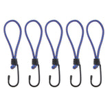 Maxbell 5 Pcs Bungee Hook Tie - Tarpaulin Elastic Stretch Cord Straps with Hook 6mm