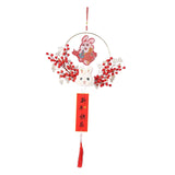 Maxbell Chinese New Year Hanging Decorations Ornament Wreath Pendant for Decor Style A