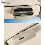 Maxbell Universal Car Glasses Sunglasses Storage Box Case Holder Visor Clip Gray