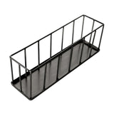 Maxbell Hollow Rectangle Tortoise Feeder Pet Reptile Food Dispenser Tool Accessories Black