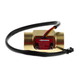 Maxbell 30cm G3/4'' Hall Effect Liquid Water Flow Sensor Switch Flowmeter Fluid Meter 2-50L/min DC 5V-15V 1.75MPa Water Flow Sensor