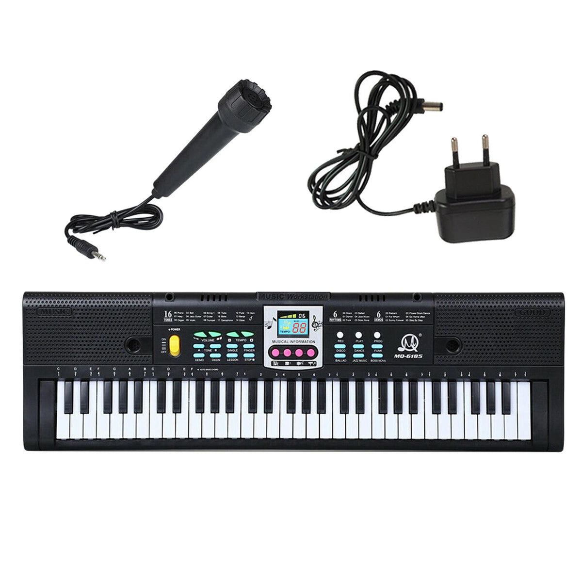 Maxbell 61 Key Digital Music Electronic Keyboard Key Board Electric Piano Gift EU