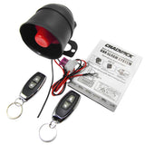 Maxbell Car Vehicle Burglar Alarm Security System Keyless Entry w/2 Remote Control