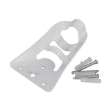Maxbell Flagpole Holder Base White with Screws Mounting for Windsock Patio
