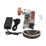 Maxbell Adjustable Speed Mini Belt Sander US Plug Adapter Dustproof for Welding Style D