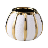Maxbell Ceramic Vase Desktop Vase Decorative Art Vases for Mantel Wedding Home Decor 20cmx14.7cm