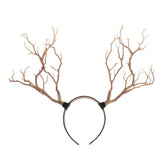 Max Maxb Gothic Antlers Deer Horns Hair Hoop Headband Cosplay Headdress Xmas Natural