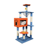 Maxbell Multi Level Scratching Post Durable Cat Tree Climbing Frame for Kitty Kitten 135cmx40cmx60cm