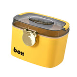 Maxbell Home Emergency Medicine Storage Box Container Removable Tray Large Yellow