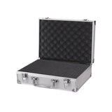 Maxbell Aluminum Alloy Carrying Case Lightweight Waterproof Briefcase Multipurpose Siliver Small Buckle