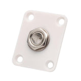 Max Square Electric Guitar Output Jack Socket Plate for LP Replacement White