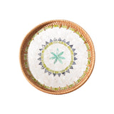 Maxbell Rattan Storage Tray Round Basket Serving Tray Home for Parties Dinner Snacks 30cm