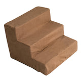 Maxbell Soft Dog Stairs Ladder Indoor Puppy Small Cat High Bed Velvet Brown