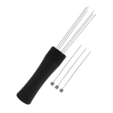 Maxbell Metal Espresso Stirrer Hand Tamper Espresso Tamper for Cafe Black