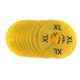 Max Maxb 10x Clothing Rack Size Divider Wardrobe Round Hanger Dividers Yellow XL