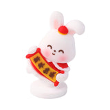 Maxbell Miniature Bunny Figurines Ornament for Shelf Decoration Cake Topper Decor Style B