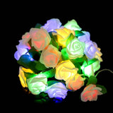 Maxbell 20led Battery LED Rose Christmas Lights Holiday String Lights Colorful