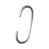 Maxbell Hanging Hook Closet Hook Organizer Aluminum Alloy Hook for Clothes Bags Cups Silver C Shaped