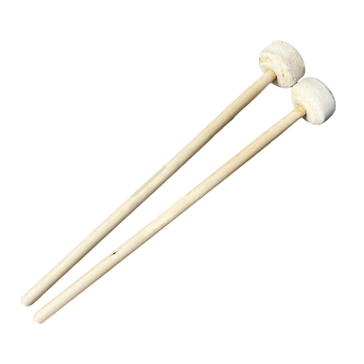 Maxbell 2Pcs Drumsticks Percussion Accs Multipurpose Wear Resistant for Hand Drum White