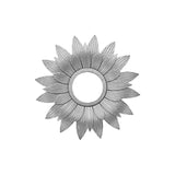 Maxbell Round Wall Mirror Makeup Mirrors for Home Decoration Argent
