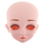 Maxbell 1/3 BJD Doll Head Mold with 4D Eyes DIY Dolls Body Parts Supplies Toy B