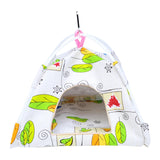 Maxbell Canvas Nest Bird House Parrot Hut Budgie Toy Macaw Bed Hanging Tent Hammock Leaves