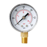 Max Metal Radial Pressure Gauge for Air Compressor TS-Y40Z8 0-20bar 0-300psi