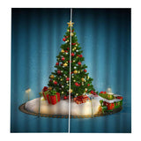Max Christmas Pattern Living Room Bedroom Window Drapes For Home Kids Room Decor