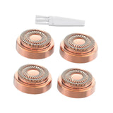 Maxbell 4x 18K Goldplated Replacement Heads for Facial Hair Remover Generation 2