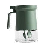 Maxbell Storage Jar Container Glass with Lid Airtight for Household Kitchen Tool Green