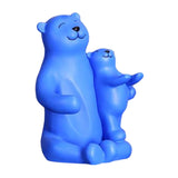 Maxbell Cute Bear Rack Statue Animal Decorative Crafts Kitchen Wedding Decor Blue