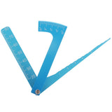 Max Adjustable Ruler Measure Height & Wheel Rim Camber for 1/10 1/8 RC Car Blue