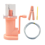 Maxbell Mini Knitting Machine Easy Weaver Knitter DIY for Scarves Bracelets Sweaters Pink