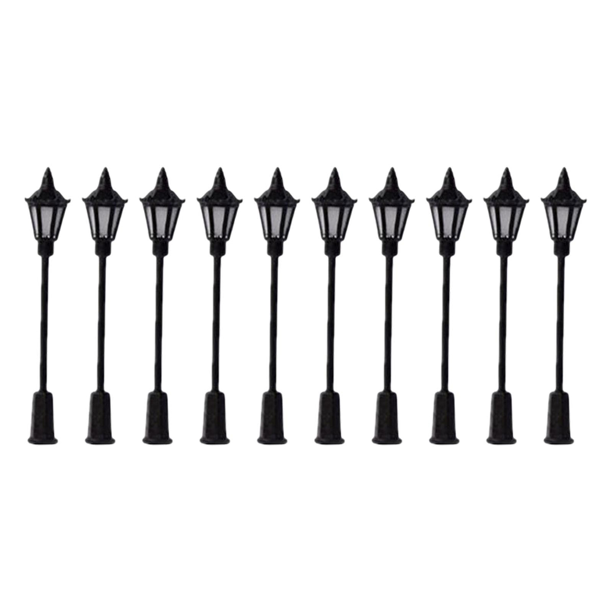 Maxbell 10x Model Railway Lamps HO Scale Street Lights Garden Garden Decor Hexagon light