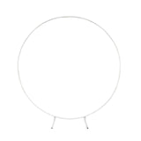 Maxbell Wedding Arch Circle Backdrop Stand Frame for Holiday Wedding Decorative White