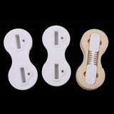 Maxbell 3pcs Plastic Fusion Fins Plug Surfboard Tri Fins Base White 2x9+1x0deg