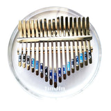 Max 17 Keys Thumb Piano Kalimba Acylic Clear Portable Beginner Piano