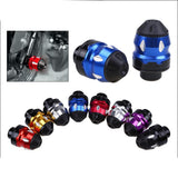 Max CNC Motorbike Front Fork Cup Frame Slider Crash Guard Protector Black