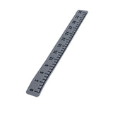 Maxbell 39" Fish Ruler for Boat Accurate 6mm Thickness High Density for Sailboats light gray black
